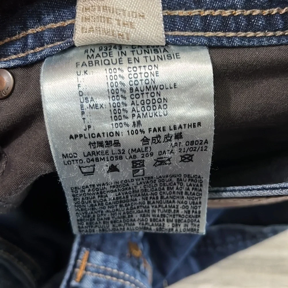 Diesel Larkee Regular Straight Jeans Size 32/26
